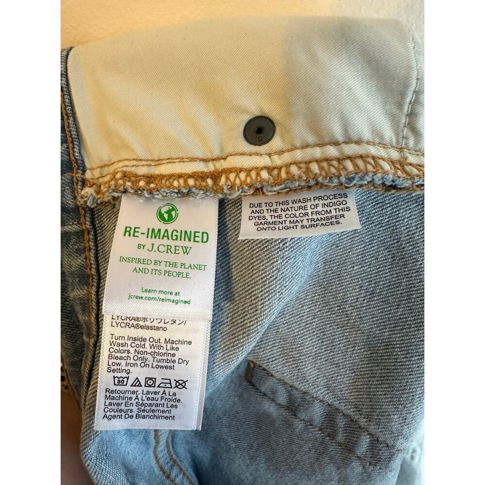 J. Crew Mid Rise Flare Cropped Retro Stretch Plus Size Comfortable Jeans Size 34 - Picture 6 of 6